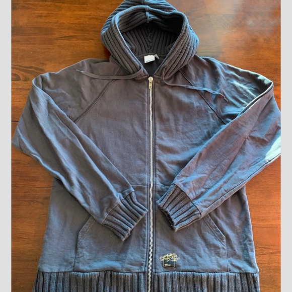 Vintage Men’s WESC Full Zip Hoodie, Charcoal, size L - Picture 2 of 8